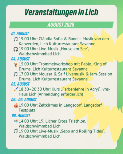 August Termine 1
