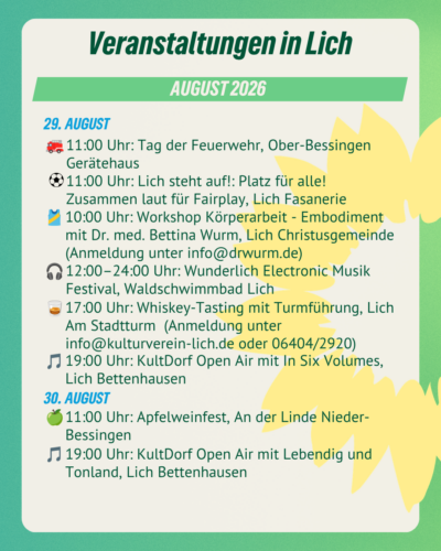 August Termine 4